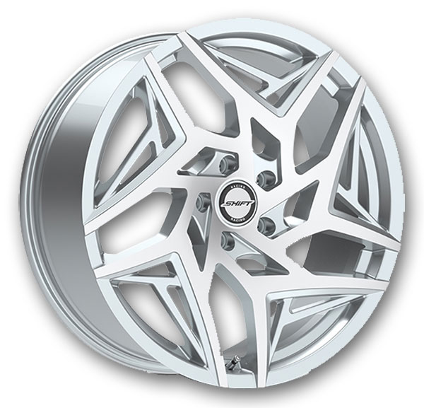 Shift Wheels Valve 18x8.5 Silver Machined 5x114.3 +35mm 74.1mm