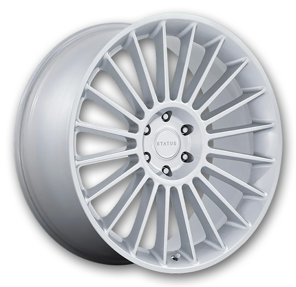 Status Wheels Venti 22x9.5 Gloss Silver 5x120 30mm 72.56mm