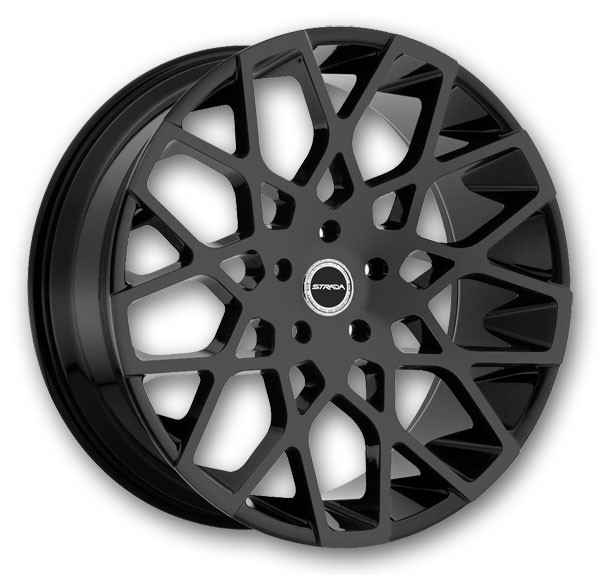 Strada Wheels Buca 22x9.5 Stealth Black 5x115 +15mm 72.6mm