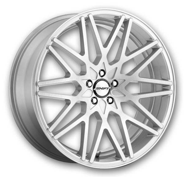 Shift Wheels Formula 20x8.5 Brushed Face Silver 5x114.3 +35mm 73.1mm