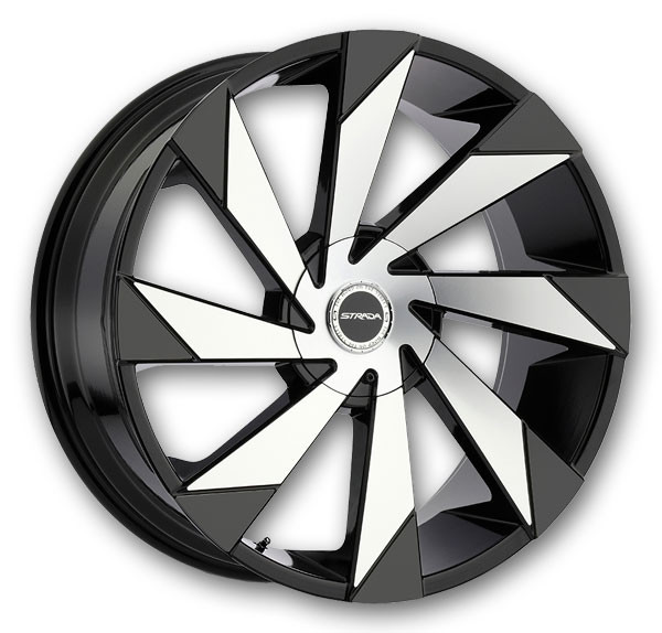 Strada Wheels Moto 20x8.5 Gloss Black Machined 5x110/5x115 +35mm 74.1mm