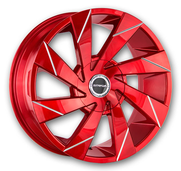 Strada Wheels Moto 22x9 Candy Red 6x135/6x139.7 +30mm 87.1mm