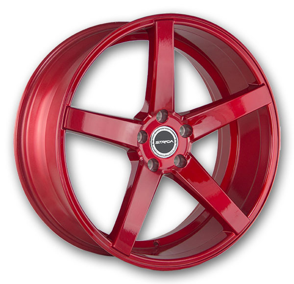 Strada Wheels Perfetto 20x8.5 Candy Apple Red 5x108 +40mm 72.6mm