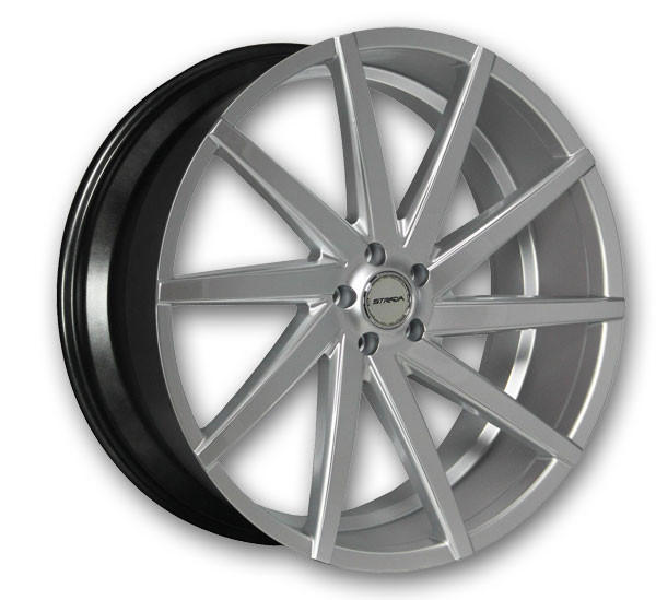 Strada Wheels Sega 24x9 Silver Machined 6x139.7 +24mm 87.1mm