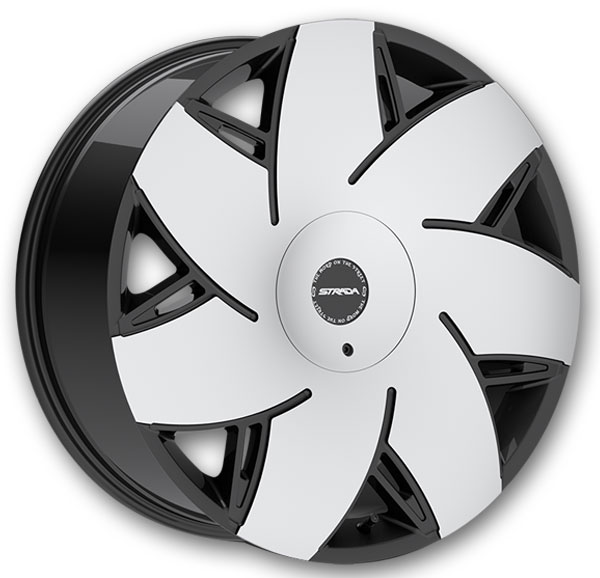 Strada Wheels Turbina 24x9.5 Gloss Black Machined 6x135/6x139.7 +24mm 106.4mm
