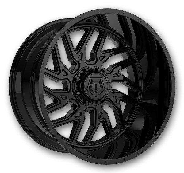 TIS Wheels 544B 22x12 Gloss Black 8x170 -44mm 125.2mm