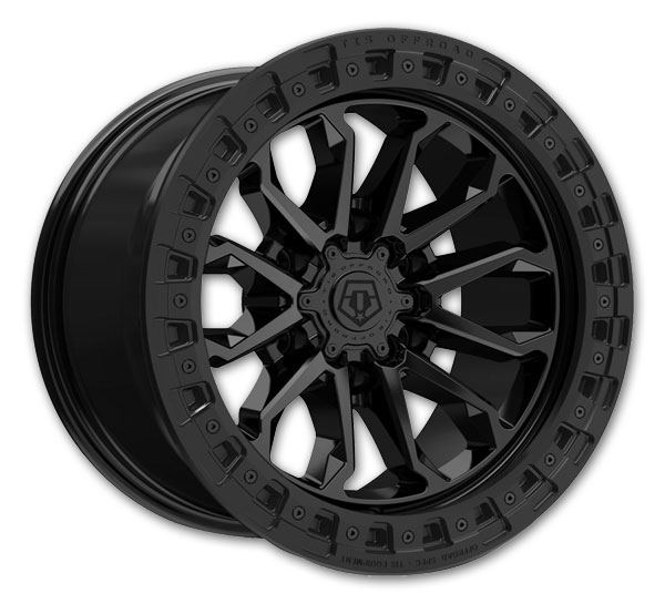 TIS Wheels 556SB 17x9 Satin Black 6x139.7 +25mm 106.2mm