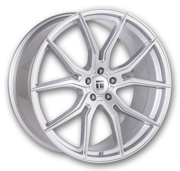 Touren Wheels 3501 TF01 22x10.5 Brushed Silver 5x115 +20mm 72.6mm