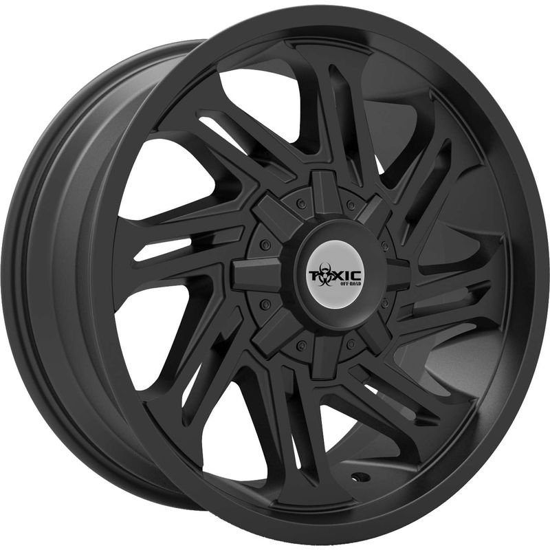 Toxic Off-Road Wheels RAZR 20x9 Satin Black 8x165.1 20mm 125.2mm