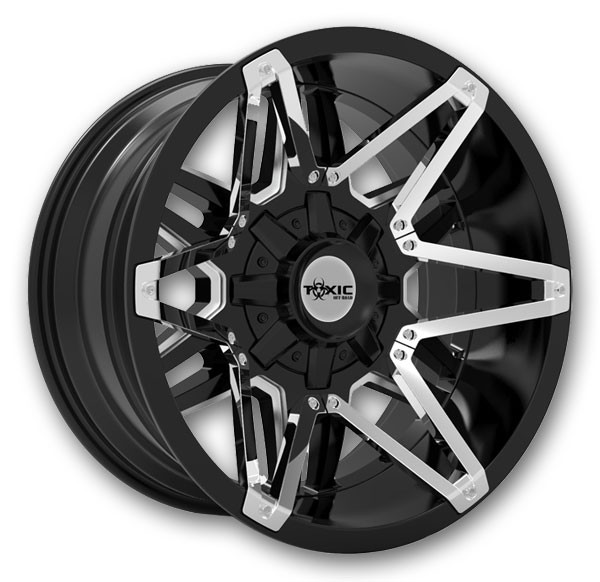 Toxic Off-Road Wheels SHOK 20x9 Black Milled 8x170 0mm 125.1mm