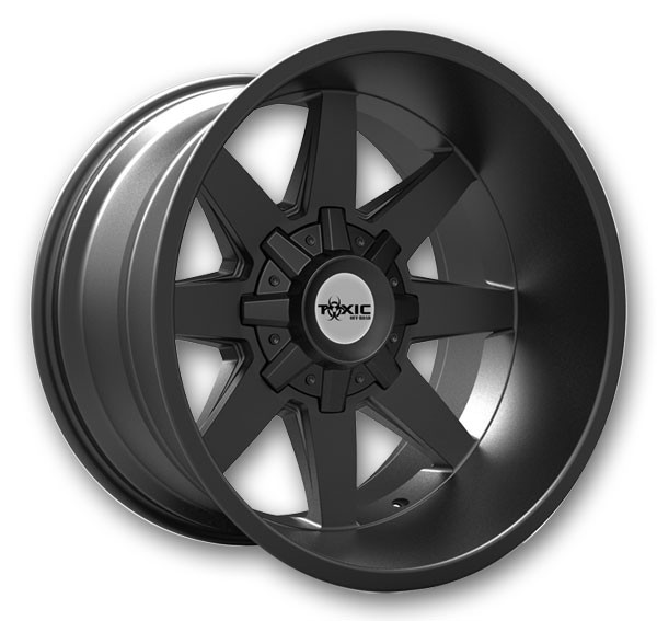 Toxic Off-Road Wheels Widow 20x9 Satin Black 8x165.1 0mm 125.2mm