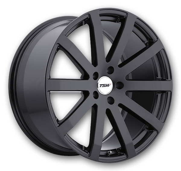 TSW Wheels Brooklands 20x10 Matte Black 5x114.3 +25mm 76.1mm