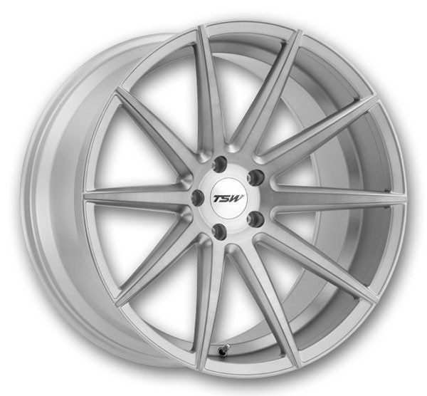 TSW Wheels Clypse 20x8.5 Titanium with Matte Brushed Face 5x120 +20mm 76.1mm