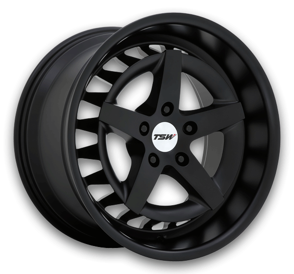 TSW Wheels Degner 20x9 Semi Gloss Black 5x112 +20mm 66.56mm