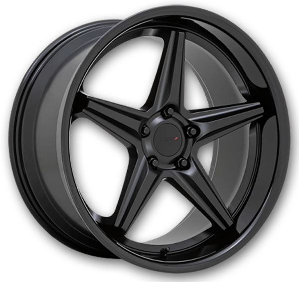 TSW Wheels Launch 19x8.5 Matte Black w/ Gloss Black Lip 5x112 +42mm 66.56mm