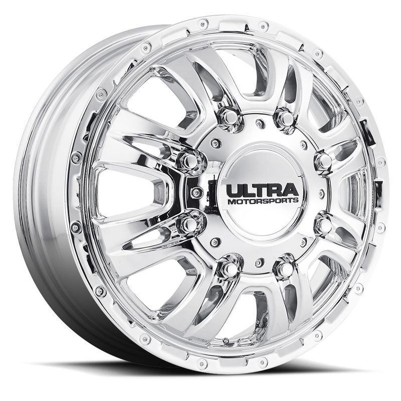 Ultra Wheels 049 Predator Dually 17x6.5 Chrome - Front 8x165.1 +129mm