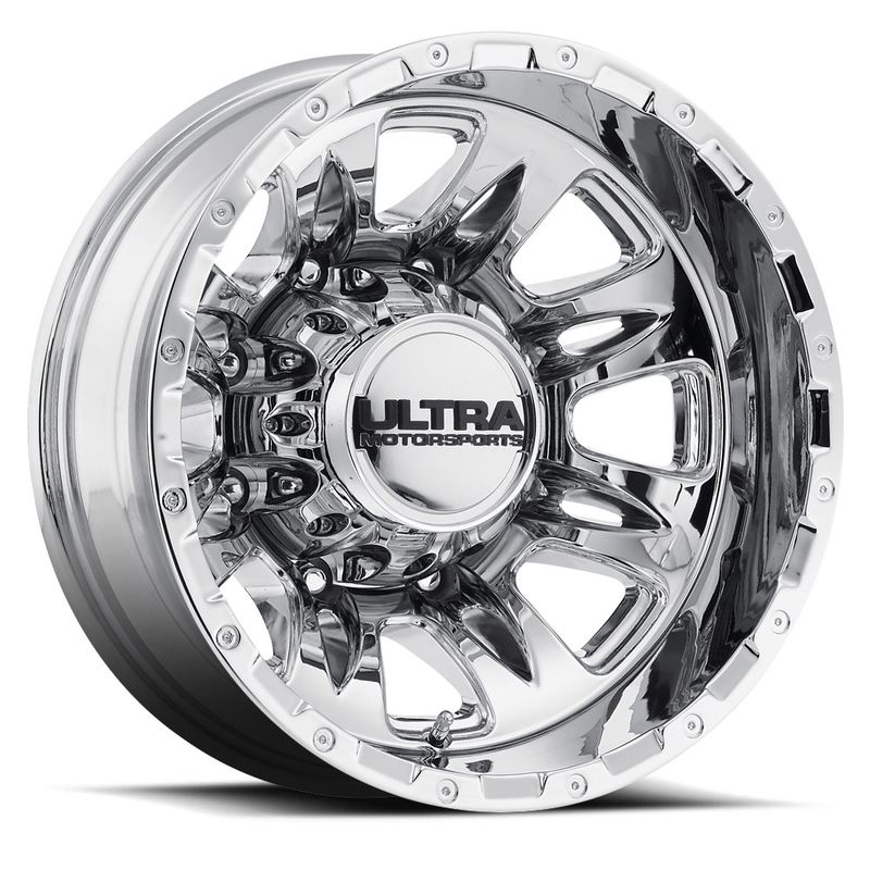 Ultra Wheels 049 Predator Dually 17x6.5 Chrome - Rear 8x165.1 -140mm