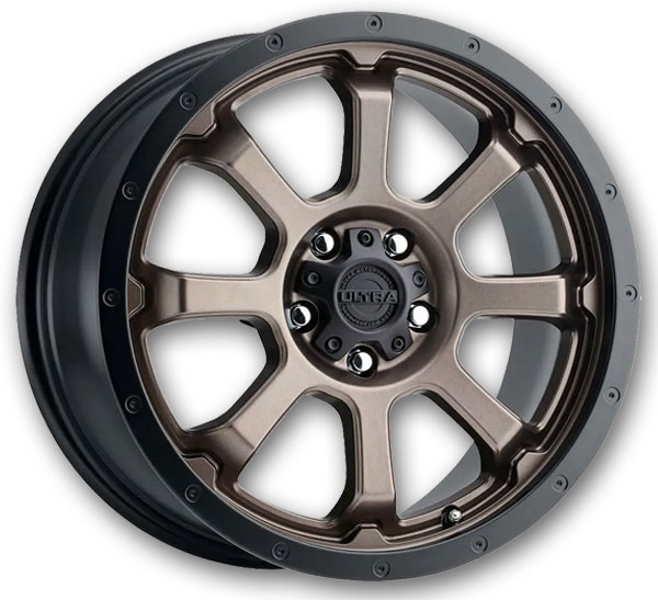 Ultra Wheels 219 Nemesis 17x8 Dark Satin Bronze with Satin Black Lip and Satin Clear-Coat 5x100 +35mm