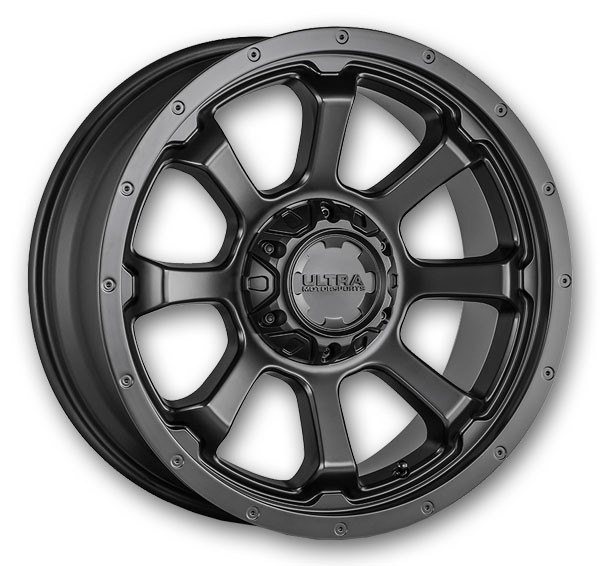 Ultra Wheels 219 Nemesis 17x9 Satin Black with Satin Clear Coat 6x135/6x139.7 +18mm 106.1mm