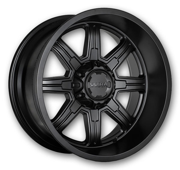 Ultra Wheels 229 Menace 15x8 Satin Black with Satin Clear Coat 5x127/5x139.7 -19mm 87mm