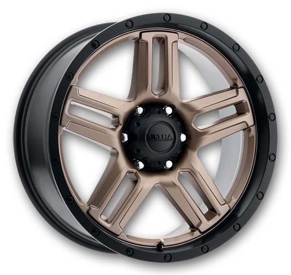 Ultra Wheels 258 Prowler 17x9 Dark Satin Bronze w/ Satin Black Lip 6x139.7 +12mm