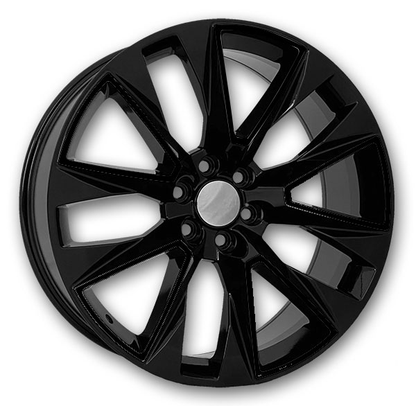 USA Replicas Wheels 2105 NEW LTZ 22x9 Black 6x139.7 +31mm 78.1mm