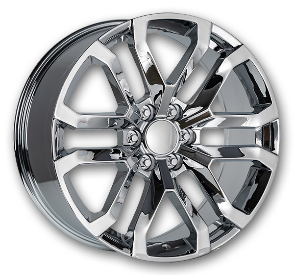 USA Replicas Wheels 2107 DENALI FR95 22x9 Chrome 6x139.7 +31mm 78.1mm