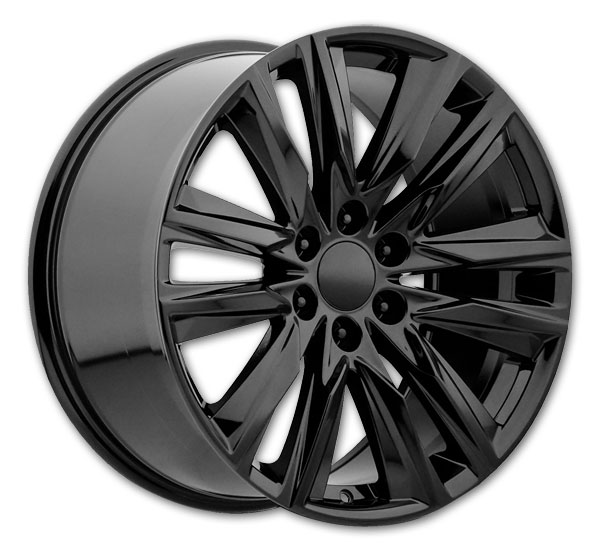 USA Replicas Wheels FR90 Escalade Sport 22x9 Black 6x139.7 +31mm 78.1mm