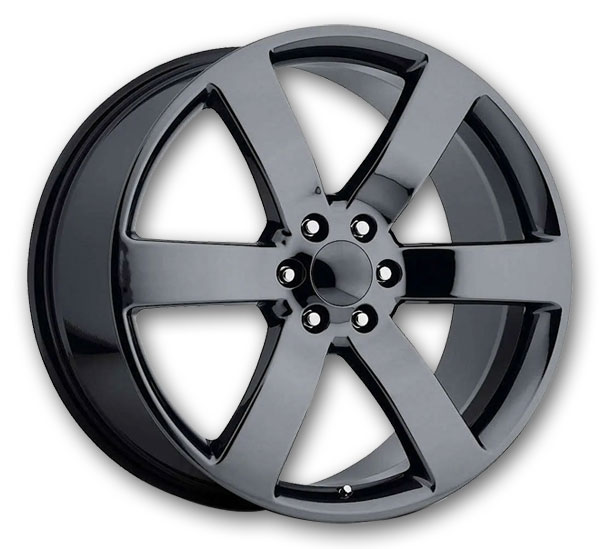 USA Replicas Wheels LT651 R03 TRAILBLAZER 24x10 Gloss Black 6X127 +30mm 78.1mm