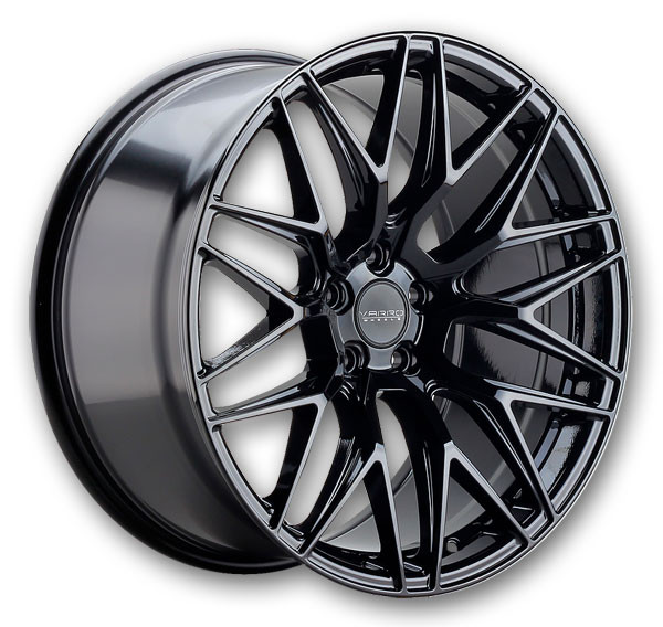 Varro Wheels VD06 20x8.5 Gloss Black 5x120 +32mm 72.56mm