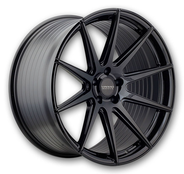 Varro Wheels VD10 20x8.5 Gloss Black Brushed Face  +15mm 72.56mm