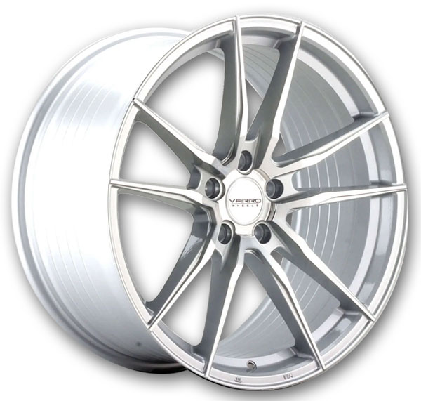 Varro Wheels VD18X 19x8.5 Silver Brushed Face  +25mm 66.6mm