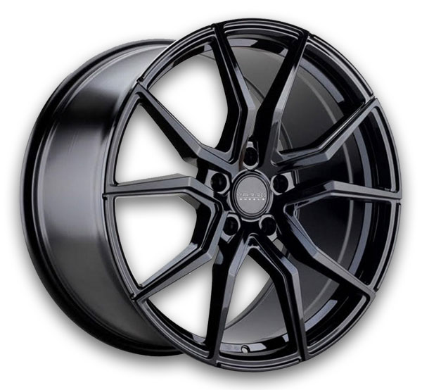 Varro Wheels VD19X 20x12 Black Brushed Tinted 5x120 +50mm 70.3mm