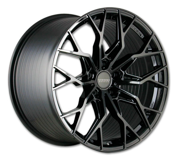 Varro Wheels VD41X 20x12 Gloss Black 5x120 +50mm 70.3mm