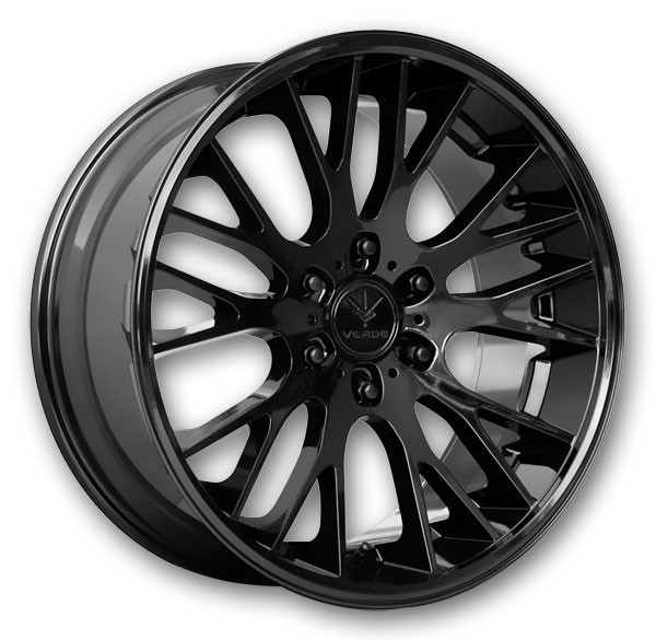 Verde Wheels V22 Duo 22x9.5 Gloss Black 5x120 +35mm 74.1mm