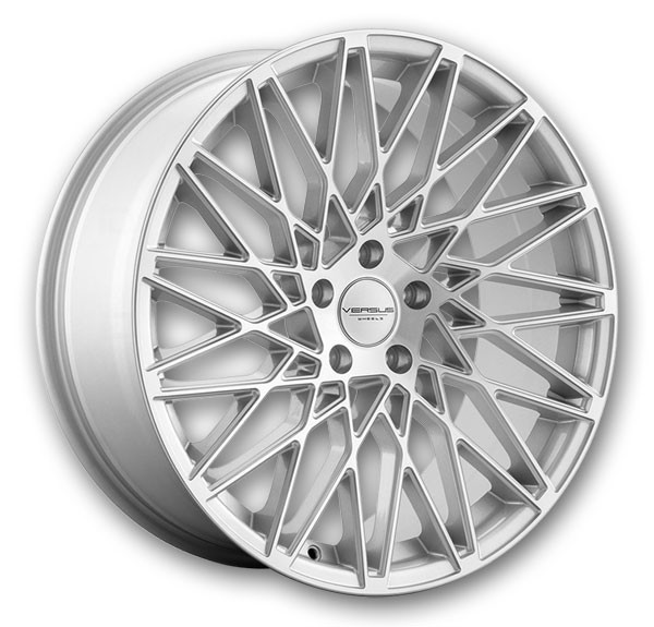 Versus Wheels VS001 20x8.5 Silver with Machined Face 5x112 +35mm 73.1mm
