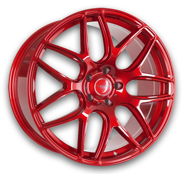 Versus Wheels VS103 18x8.5 Brushed Red 5x120 +35mm 73.1mm