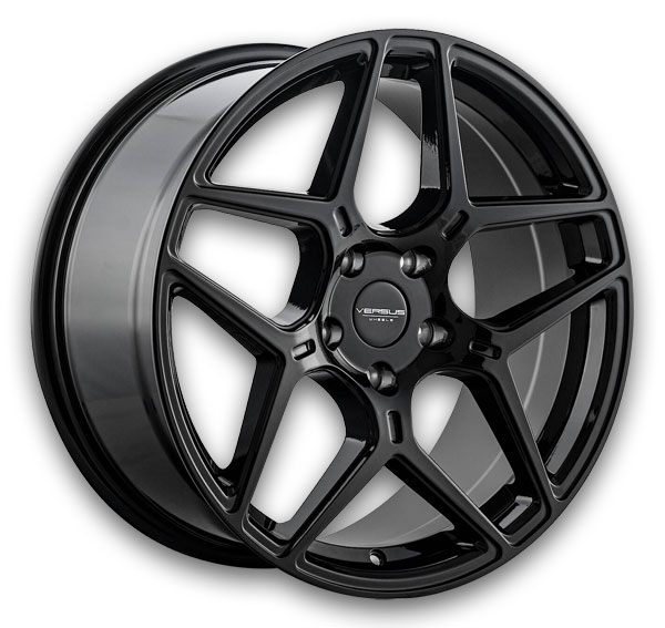 Versus Wheels VS23 17x7.5 Gloss Black 5x120 +35mm 73.1mm