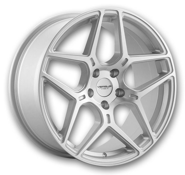 Versus Wheels VS23 17x7.5 Silver with Machined Face 5x112 +35mm 73.1mm