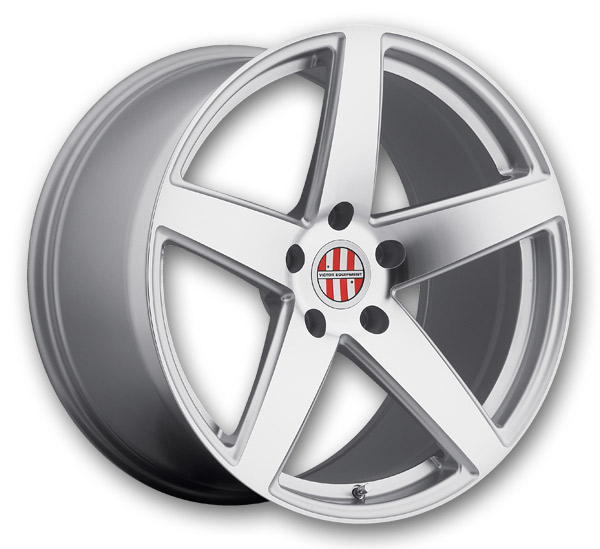 Victor Equipment Wheels Baden 21x10.5 Silver with Mirror Cut Face 5x130 +56mm 71.5mm