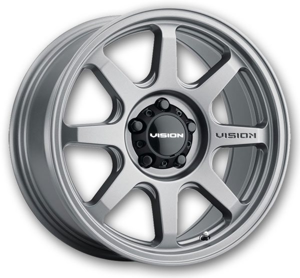 Vision Off-Road Wheels 351 Flow 17x8 Satin Gray 5x127 +30mm 78.1mm