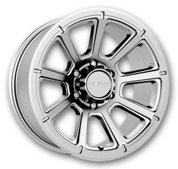 Vision Wheels 353 Turbine 17x8.5 Winter Paint-Silver 8x170 18mm 125.2mm