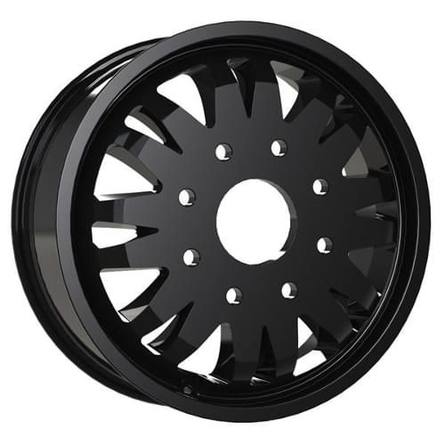 Vision Wheels 401 Rival Dually 20x8.25 Satin Black -Inner 8x165.1 +110mm 116.8mm