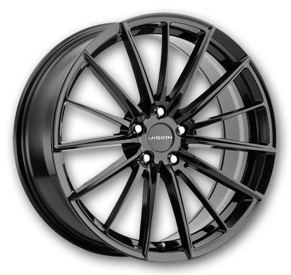 Vision Wheels 473 Axis 20x8.5 Gloss Black 5x114.3 +35mm 73.1mm