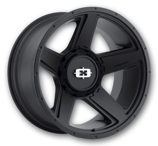 Vision Off-Road Wheels 390 Empire 18x9 Satin Black 5x114.3 +18mm 83mm