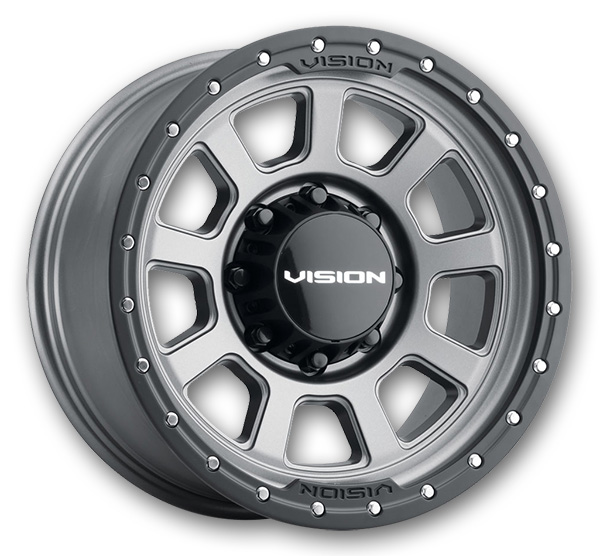 Vision Off-Road Wheels 350 Ojos 20x9 Satin Grey 8x170 -12mm 125.2mm
