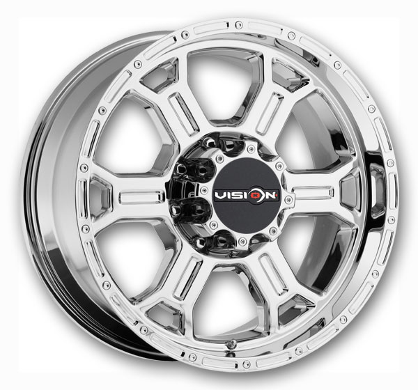 Vision Off-Road Wheels 372 Raptor 20x9.5 Chrome 5x150 +25mm 110.2mm
