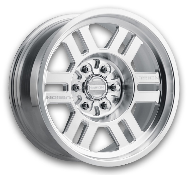 Vision Off-Road Wheels 398 Manx Forged Non-Beadlock 18x9 Machined 6x165.1 -12mm 108mm