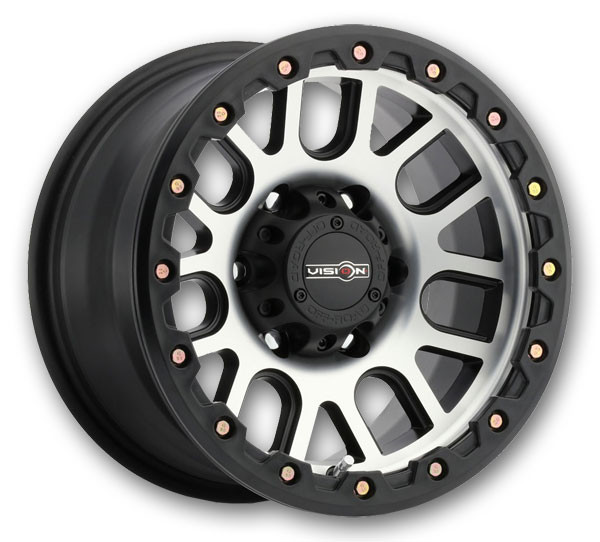 Vision Off-Road Wheels 111 Nemesis 18x9 Matte Black Machined Face 6x139.7 +18mm 106.2mm