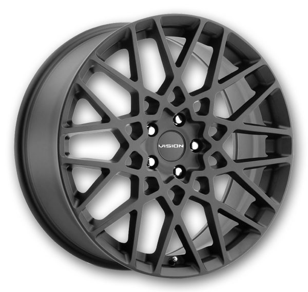 Vision Wheels 474 Recoil 17x8 Satin Black 5x115 +38mm 73.1mm